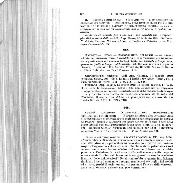 Il diritto commerciale rivista periodica e critica di giurisprudenza e legislazione