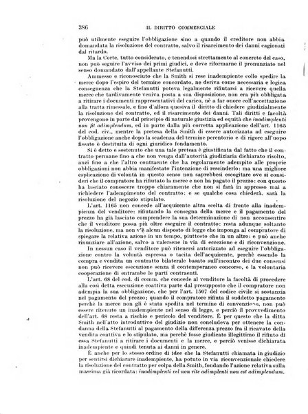 Il diritto commerciale rivista periodica e critica di giurisprudenza e legislazione