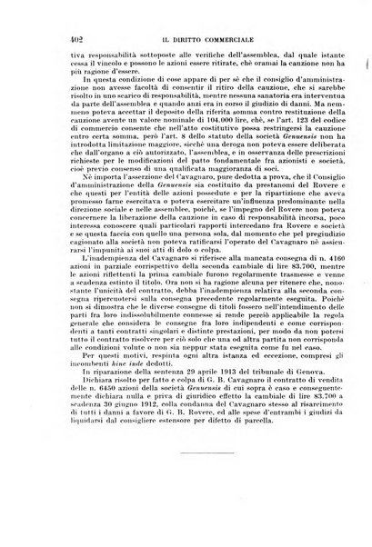 Il diritto commerciale rivista periodica e critica di giurisprudenza e legislazione