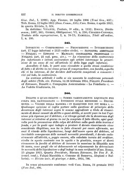 Il diritto commerciale rivista periodica e critica di giurisprudenza e legislazione