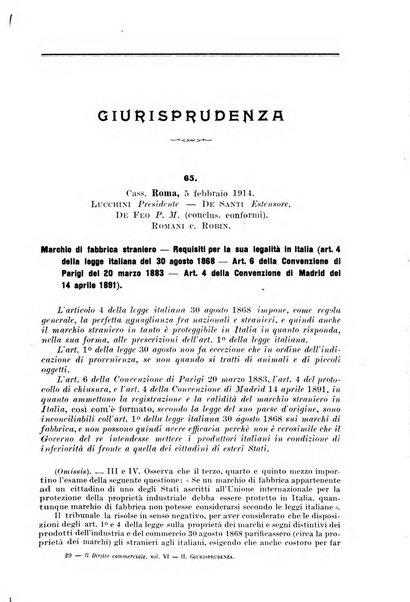 Il diritto commerciale rivista periodica e critica di giurisprudenza e legislazione