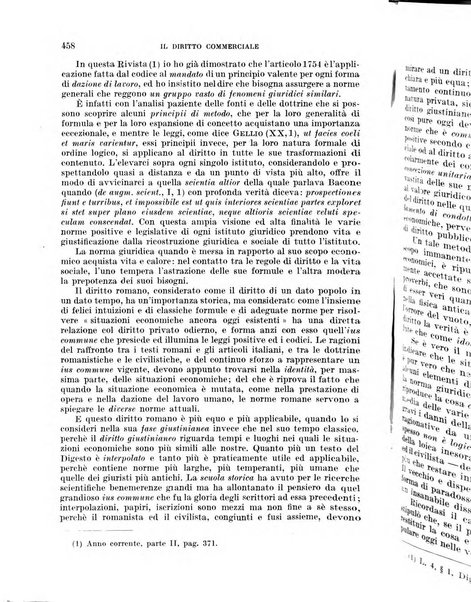 Il diritto commerciale rivista periodica e critica di giurisprudenza e legislazione