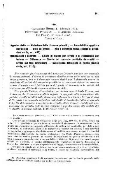 Il diritto commerciale rivista periodica e critica di giurisprudenza e legislazione