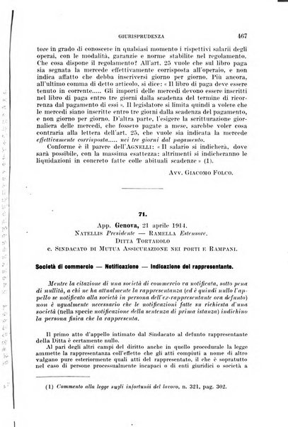 Il diritto commerciale rivista periodica e critica di giurisprudenza e legislazione