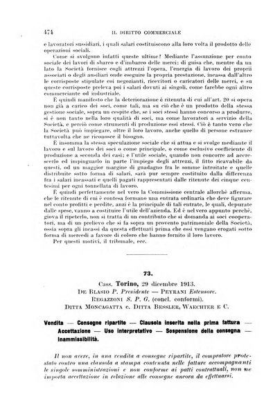 Il diritto commerciale rivista periodica e critica di giurisprudenza e legislazione