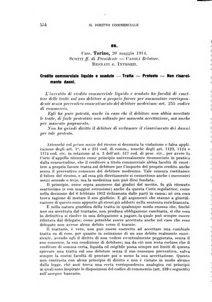 Il diritto commerciale rivista periodica e critica di giurisprudenza e legislazione