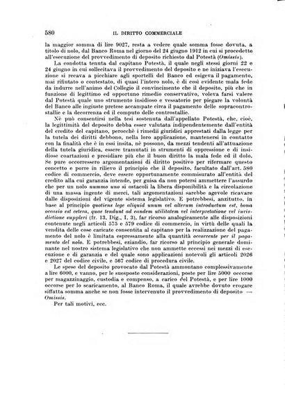 Il diritto commerciale rivista periodica e critica di giurisprudenza e legislazione