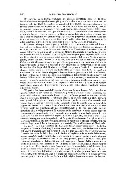 Il diritto commerciale rivista periodica e critica di giurisprudenza e legislazione