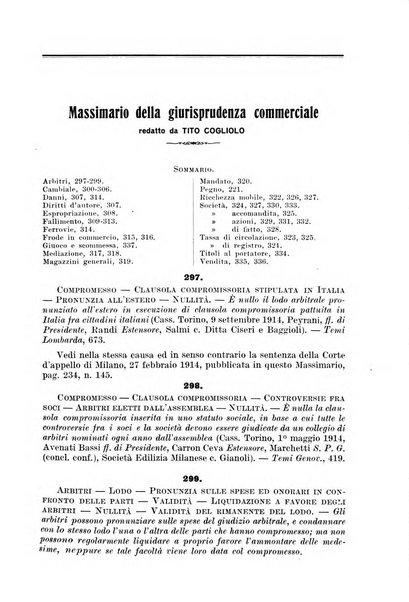 Il diritto commerciale rivista periodica e critica di giurisprudenza e legislazione