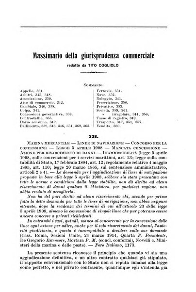 Il diritto commerciale rivista periodica e critica di giurisprudenza e legislazione