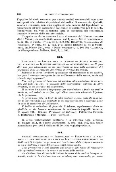 Il diritto commerciale rivista periodica e critica di giurisprudenza e legislazione