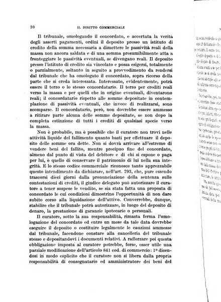 Il diritto commerciale rivista periodica e critica di giurisprudenza e legislazione