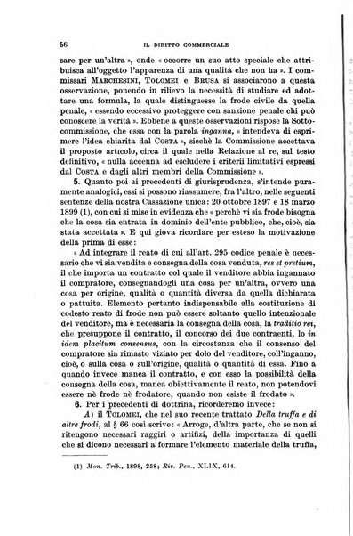 Il diritto commerciale rivista periodica e critica di giurisprudenza e legislazione