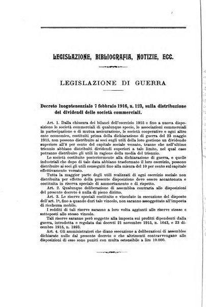 Il diritto commerciale rivista periodica e critica di giurisprudenza e legislazione