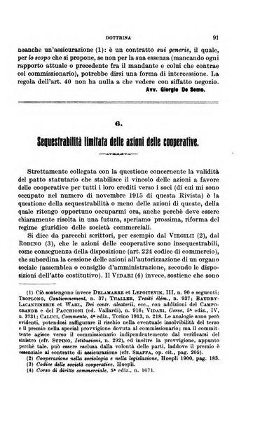 Il diritto commerciale rivista periodica e critica di giurisprudenza e legislazione