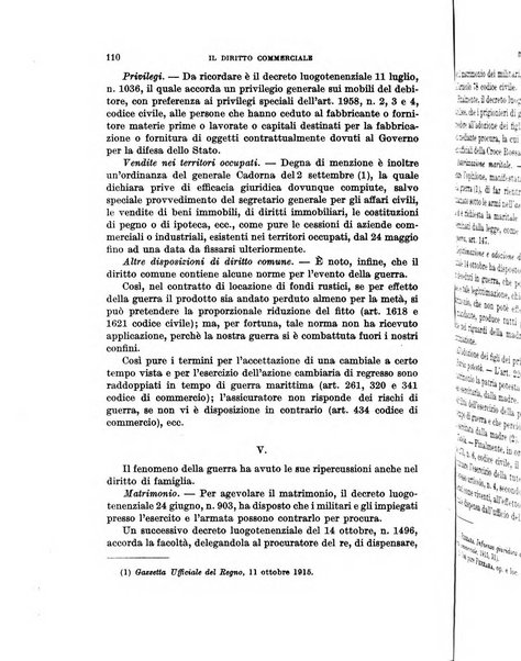 Il diritto commerciale rivista periodica e critica di giurisprudenza e legislazione