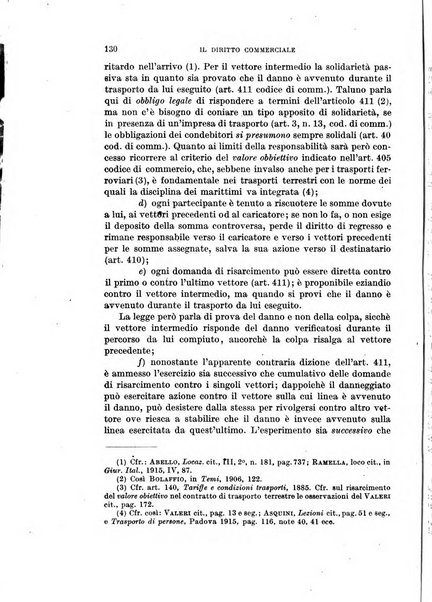 Il diritto commerciale rivista periodica e critica di giurisprudenza e legislazione