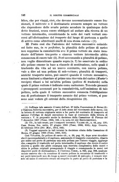 Il diritto commerciale rivista periodica e critica di giurisprudenza e legislazione