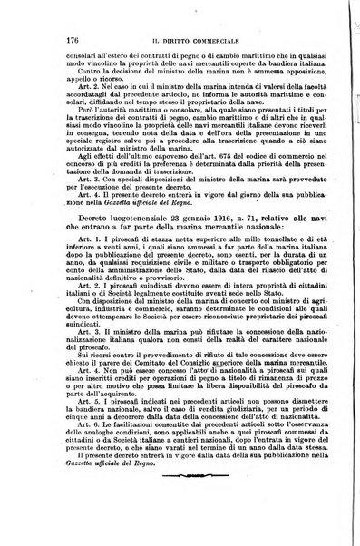 Il diritto commerciale rivista periodica e critica di giurisprudenza e legislazione