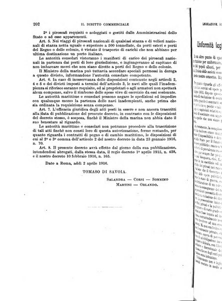 Il diritto commerciale rivista periodica e critica di giurisprudenza e legislazione