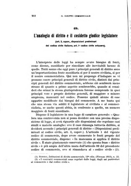 Il diritto commerciale rivista periodica e critica di giurisprudenza e legislazione