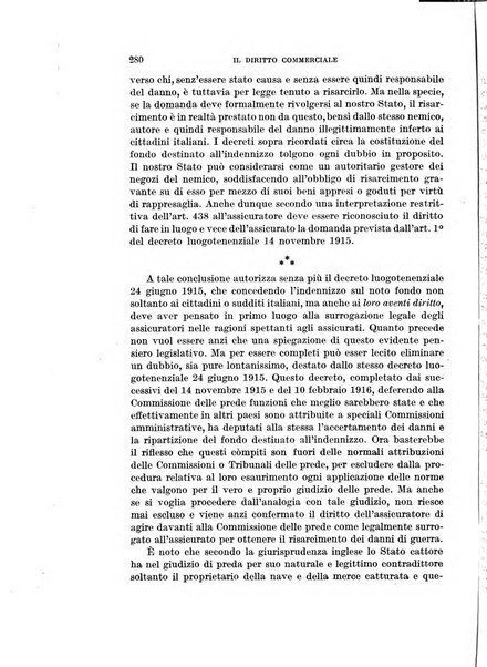 Il diritto commerciale rivista periodica e critica di giurisprudenza e legislazione