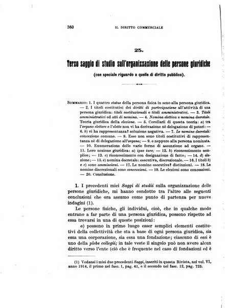 Il diritto commerciale rivista periodica e critica di giurisprudenza e legislazione