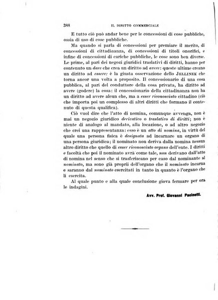 Il diritto commerciale rivista periodica e critica di giurisprudenza e legislazione