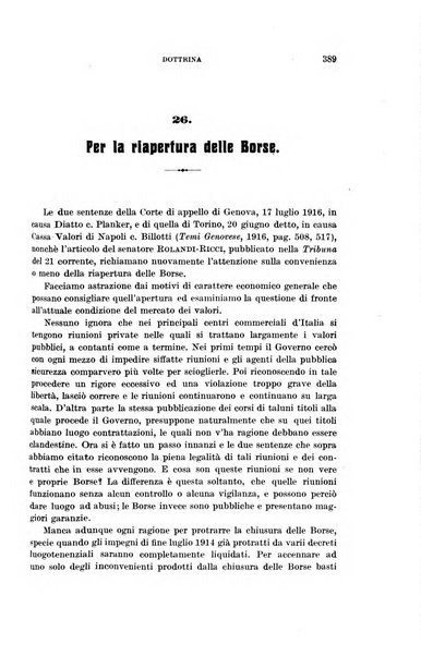 Il diritto commerciale rivista periodica e critica di giurisprudenza e legislazione