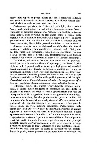 Il diritto commerciale rivista periodica e critica di giurisprudenza e legislazione