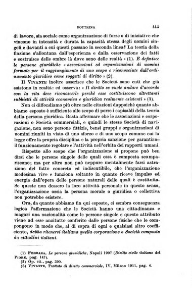 Il diritto commerciale rivista periodica e critica di giurisprudenza e legislazione