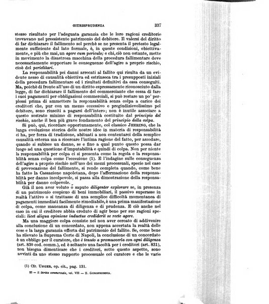 Il diritto commerciale rivista periodica e critica di giurisprudenza e legislazione