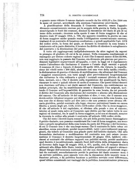 Il diritto commerciale rivista periodica e critica di giurisprudenza e legislazione