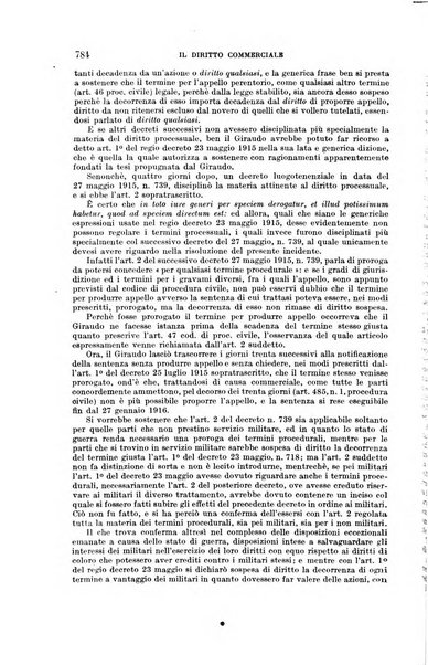 Il diritto commerciale rivista periodica e critica di giurisprudenza e legislazione