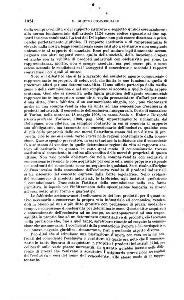 Il diritto commerciale rivista periodica e critica di giurisprudenza e legislazione