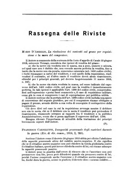 Il diritto commerciale rivista periodica e critica di giurisprudenza e legislazione