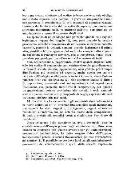 Il diritto commerciale rivista periodica e critica di giurisprudenza e legislazione