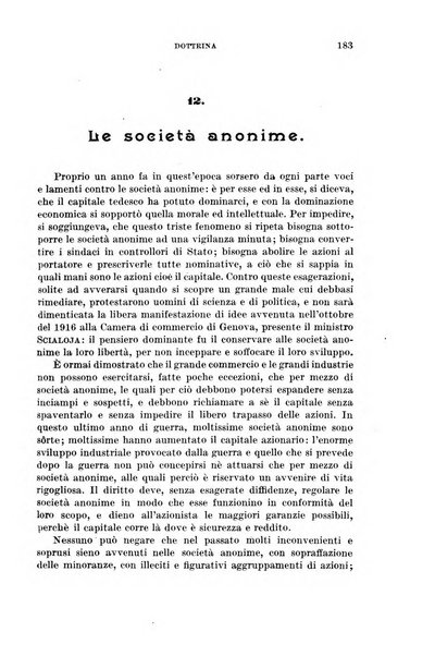 Il diritto commerciale rivista periodica e critica di giurisprudenza e legislazione