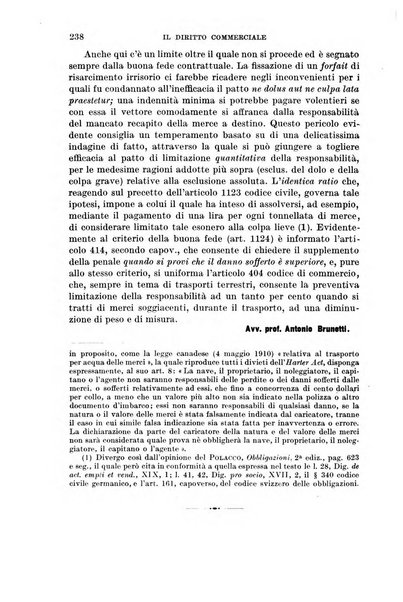 Il diritto commerciale rivista periodica e critica di giurisprudenza e legislazione