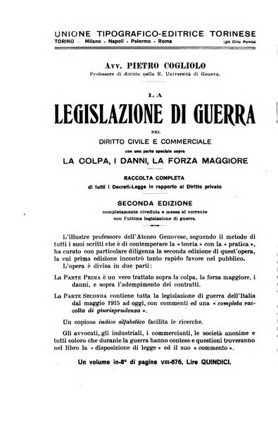 Il diritto commerciale rivista periodica e critica di giurisprudenza e legislazione