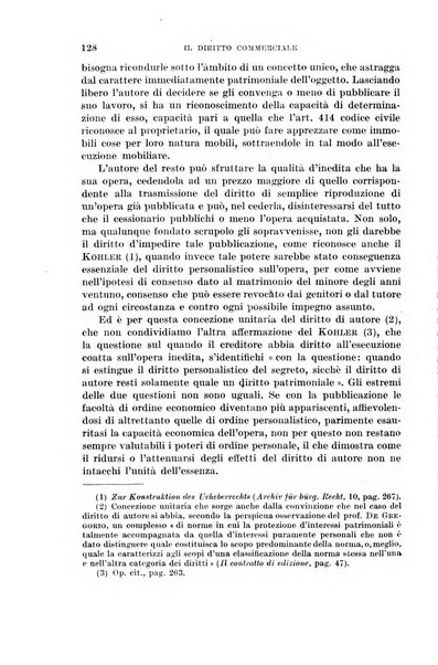 Il diritto commerciale rivista periodica e critica di giurisprudenza e legislazione