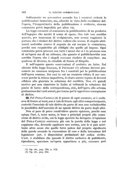 Il diritto commerciale rivista periodica e critica di giurisprudenza e legislazione