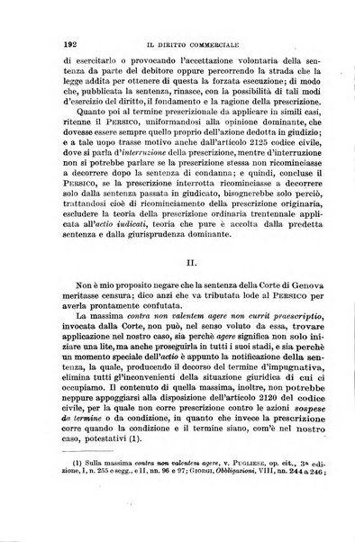 Il diritto commerciale rivista periodica e critica di giurisprudenza e legislazione