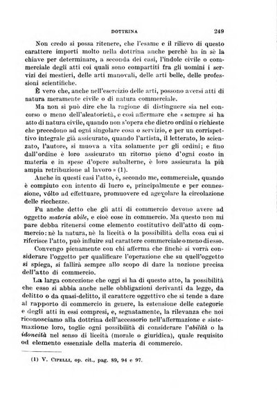 Il diritto commerciale rivista periodica e critica di giurisprudenza e legislazione