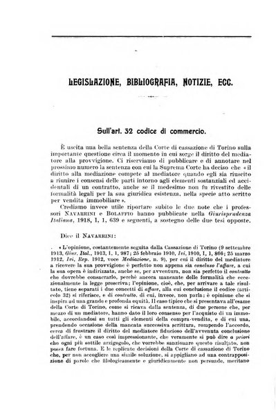 Il diritto commerciale rivista periodica e critica di giurisprudenza e legislazione