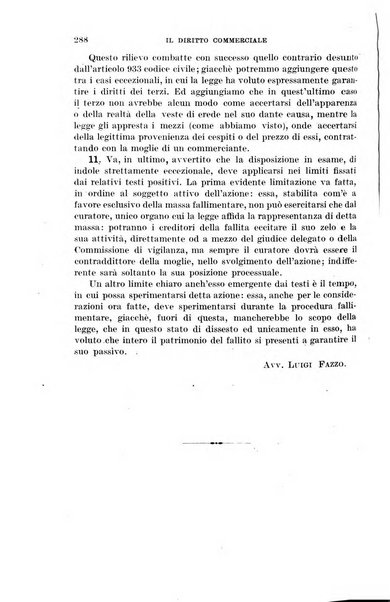 Il diritto commerciale rivista periodica e critica di giurisprudenza e legislazione