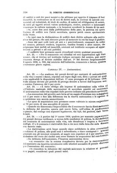 Il diritto commerciale rivista periodica e critica di giurisprudenza e legislazione