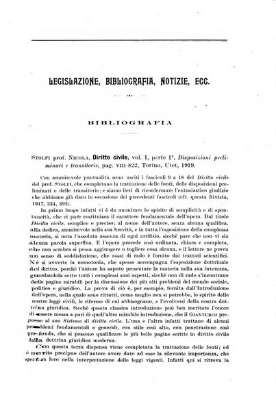 Il diritto commerciale rivista periodica e critica di giurisprudenza e legislazione