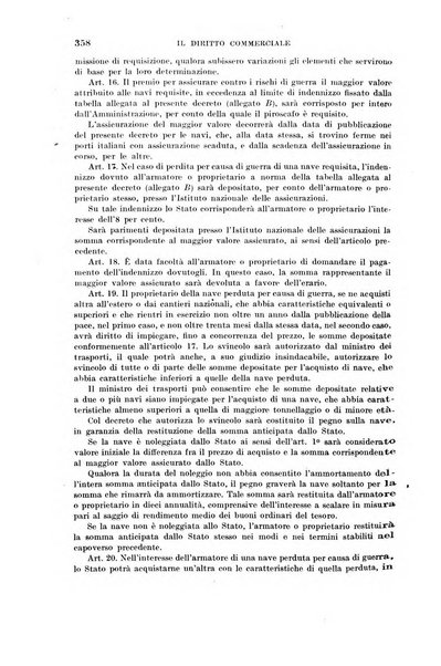 Il diritto commerciale rivista periodica e critica di giurisprudenza e legislazione