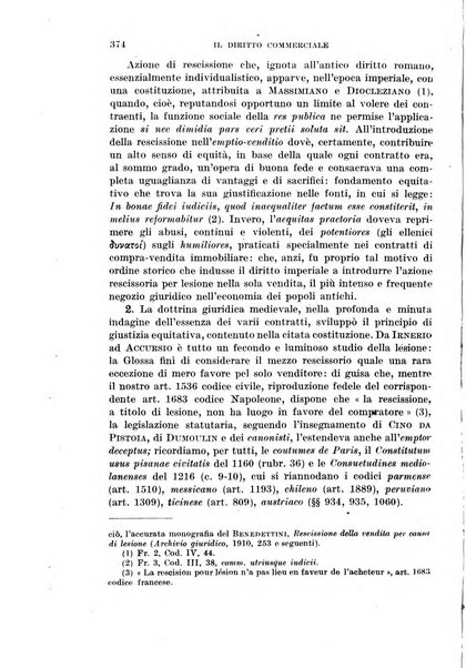 Il diritto commerciale rivista periodica e critica di giurisprudenza e legislazione